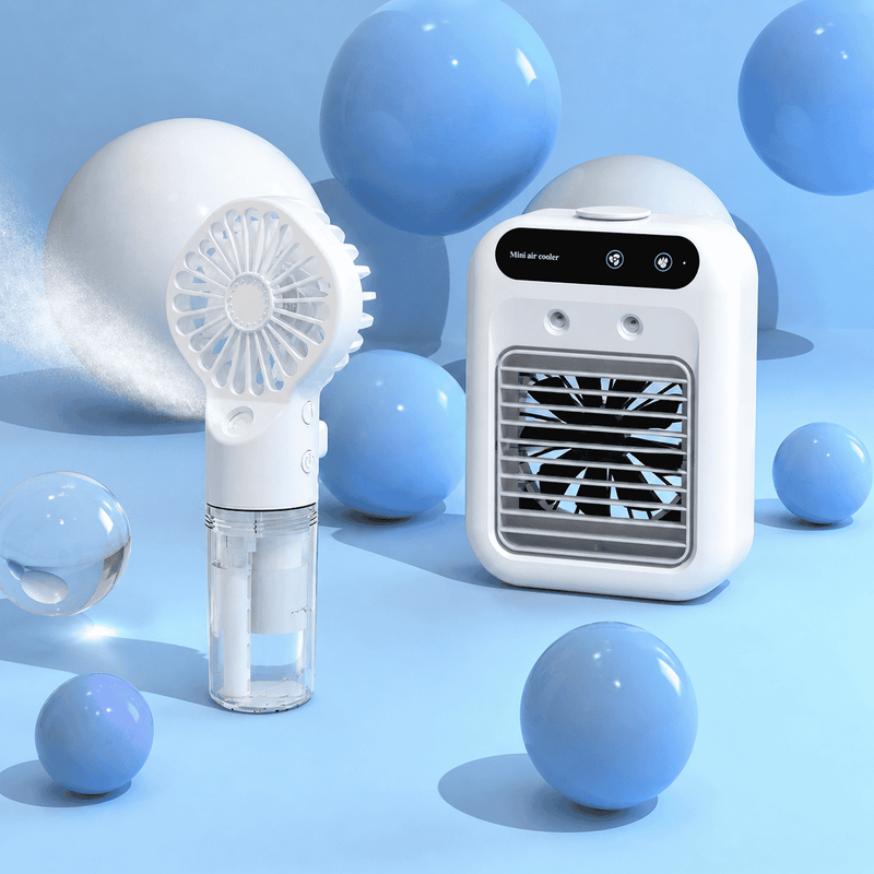 Pack Été KØLD — mini ventilateur et brumisateur portable réunis