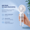 Brumisateur portable rechargeable KØLD utilisé en été sous la chaleur