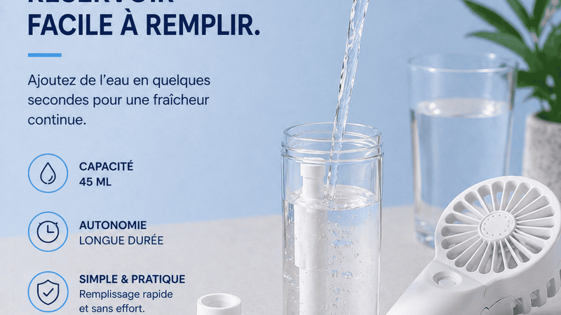 Ventilateur Brumisateur KØLD  —Effet Froid Instantané