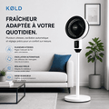 Ventilateur de chambre KØLD oscillation 360° — fonctionnement silencieux